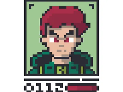 Red Hair Modern armor character design game game design icon illustration logo minecraft pixel ui