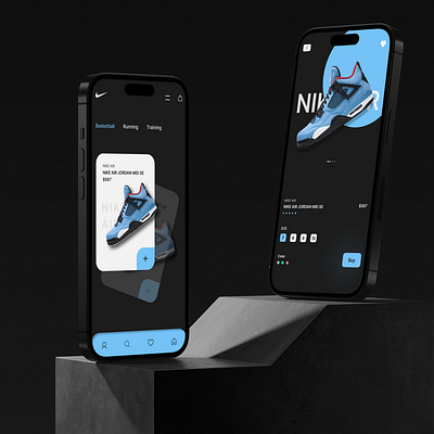 Nike Shoes App Design design fashion graphic design love nike shoes shopping sneakers style ui uiesign uiuxdesign ux webdesign