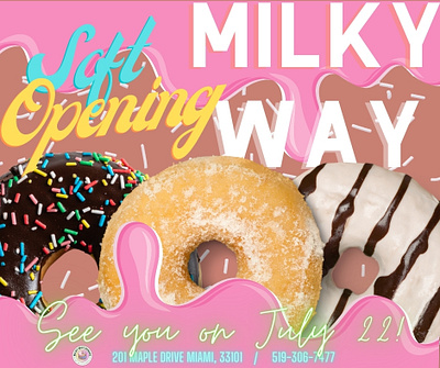 Sample Facebook Post (Milky Way Donuts) branding design facebook post graphic design