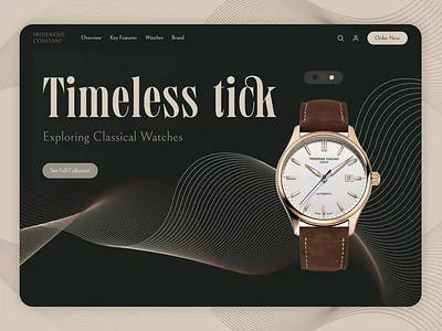 Landing Page Watch animation app branding design graphic design hero screen landing landing page logo typography ui ux ux design watch app website