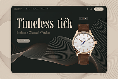 Landing Page Watch animation app branding design graphic design hero screen landing landing page logo typography ui ux ux design watch app website