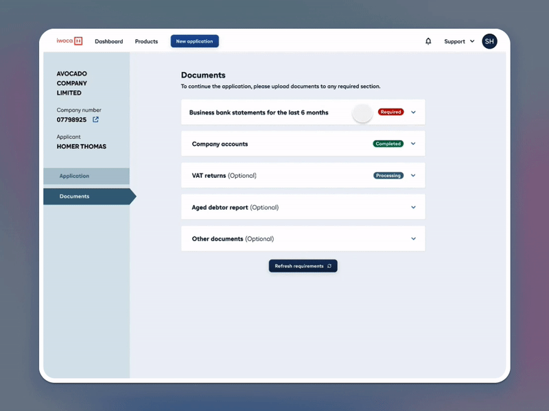 Document Detail Page apps banking banking app branding business clean dashboard design document illustration ui upload ux