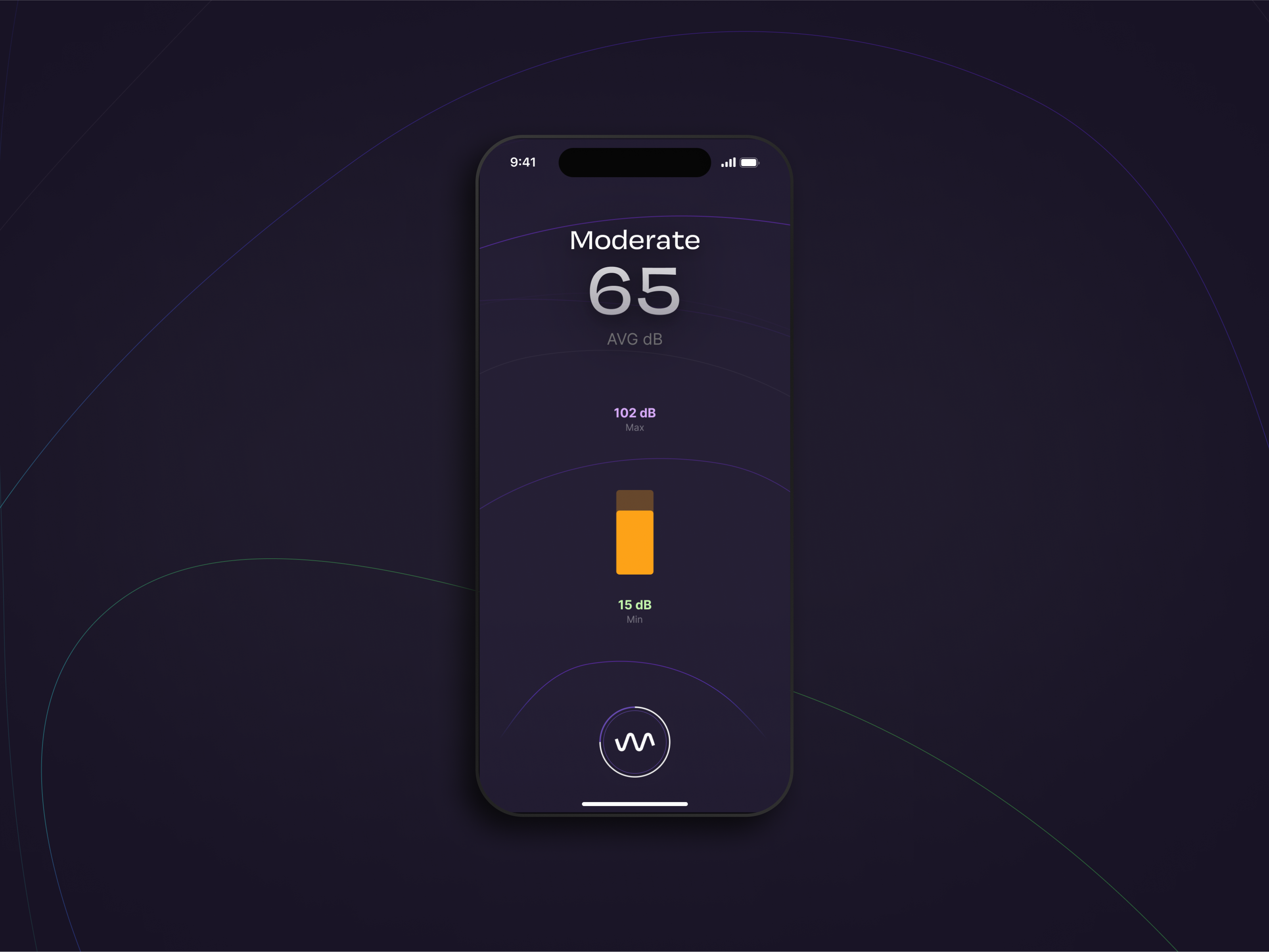 SoundPrint Exploration animation branding decibels frequency ios list logo music native app noise product design search sound soundprint ui ux