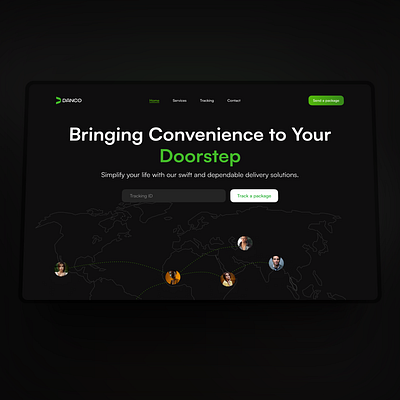 DANCO - Landing webpage design ui web design