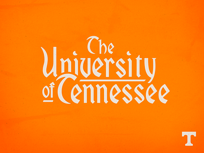 Old School Type hand lettering knoxville lettering tennessee tn type typography university of tennessee
