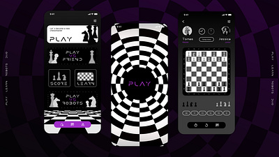chess app design illustration ui ux vector