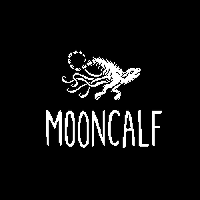 MoonCalf Logo branding graphic design pixel