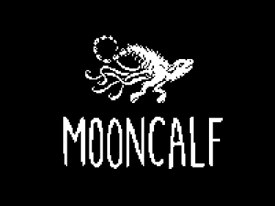 MoonCalf Logo branding graphic design pixel