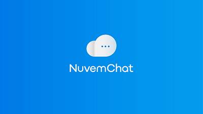 Nuvemchat bluebranding bluelogo branding chatlogo cloud cloudchat cloudlogo graphic design login logo nuvemchat ui