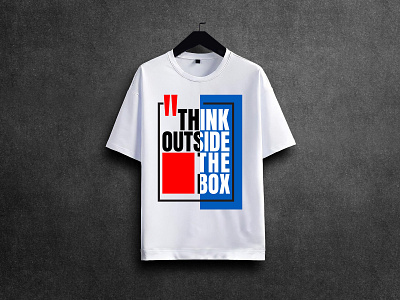 Think outside of the box t-shirt design custom tshirt design freelance t shirt designer graphic design india indian merch by amazon print print on demand t shirt t shirt design think outside of the box t shirt tshirt