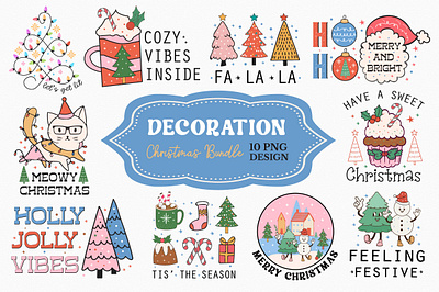 Decoration Christmas PNG Bundle illustration