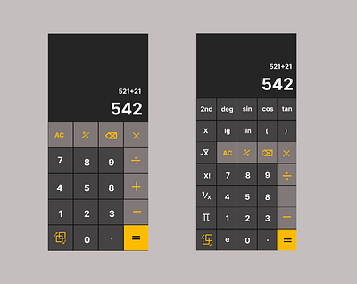 calculator_day4 dailyui ui