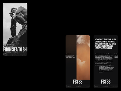 FSTSS | article mobile design concept dark design graphic design longreed texture typography ui web webdesign
