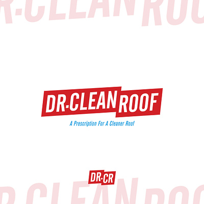 Dr.Clean Roof badge brand branding design illustration logo logotype print typeface typography