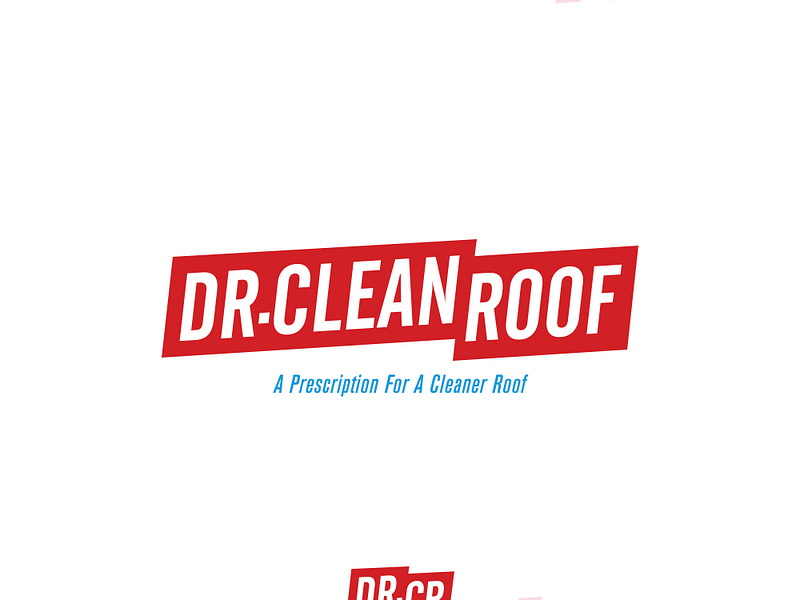 Dr.Clean Roof badge brand branding design illustration logo logotype print typeface typography