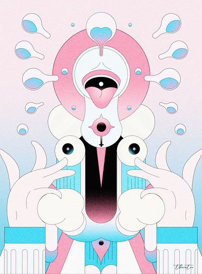 Vector Monsters illustrations vol.1 digital art drawing graphic design illustration monster painting poster vector