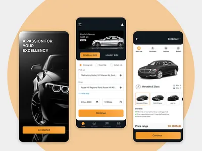 Luxury car rental mobile app | UI/UX car app car rent car rental concept mobile app mobile ui online car rental online rental rental app rental app concept rental mobile app rental ui rental visual ui ux vehicle rent