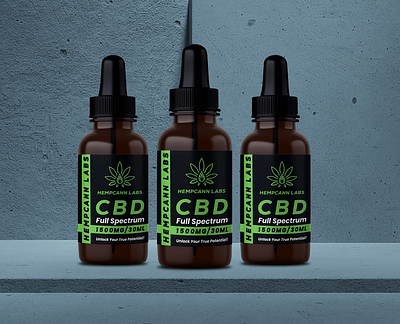 CBD Label Design product packaging box design