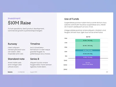Investment & Use of Funds figma flow google slides powerpoint ppt presentation slide timeline