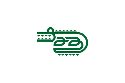 Abstract Crocodile Line Logo branding design graphic design logo vector