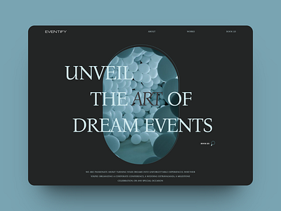 Eventify design designinspiration typography ui webdesign