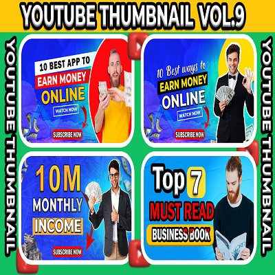 Youtube Thumbnail design vol.9 design graphic design thumbnail videothumbnail youtubethumbnail