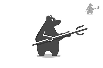 Bear Hunter Logo branding design graphic design illustration logo vector