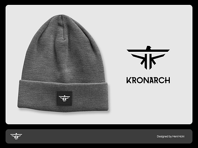 Kronarch - beanies branding clothes clothing eagle fashion identity logo