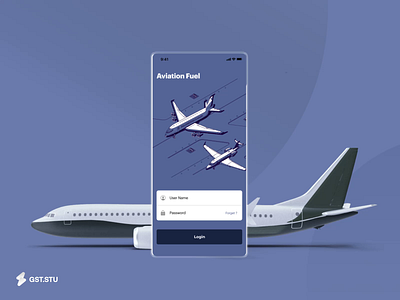 Aviation Fuel App airport animation aviation blue pastel design homepage illustration interaction mainpage motion graphics plane ui ui design
