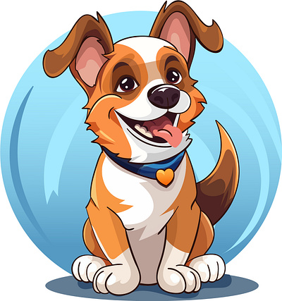 Puppy graphic design illustration vector