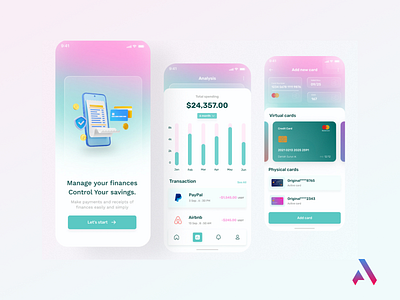 Finance App design graphic design ui ux