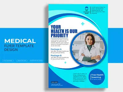 Medical Flyer Design banner banner for digital marketing branding brochure design design flyer design flyer for hospital flyer for medical graphic design hospital hospital flyer hospital flyer design illustration logo medical medical flyer medical flyer design modern banner poster ui