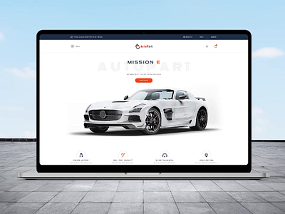 Auto Parts - E-commerce Web Platform app app design app ui auot parts branding car design graphic design illustration landing page mobile app mobile app design mobile ui modern design typography ui ux vector web layout website design