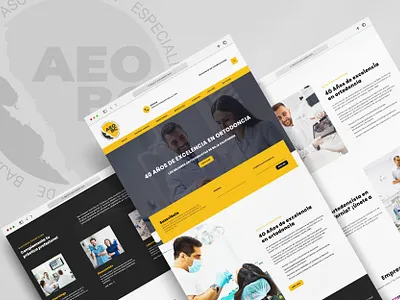 Aligning Excellence: Elevating Orthodontist Association's Brand branding design graphic design illustration logo orthodontics ui ux vector website