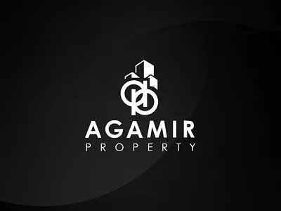 "AGAMIR PROPERTY" logo design. branding design graphic design illustration logo