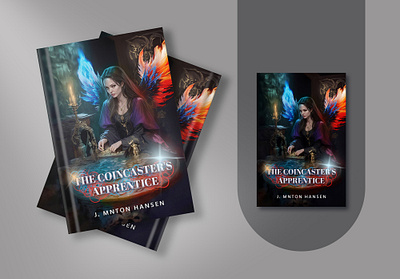 The Coincaster's Apprentice book book cover cover design creative dreamy fantasy book cover magic magical painting power witch