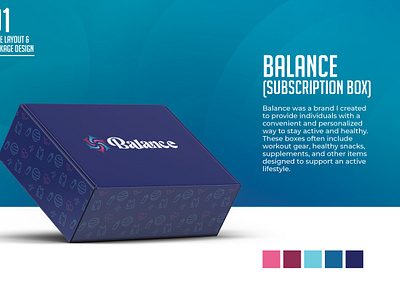 Balance-Subscription Box branding fitness graphic design illustrator logo design package design subscription box