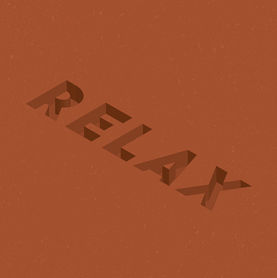 RELAX typography manipulation design graphic design type typography