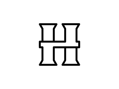H Logo | Refined - Luxury - Masculine 2 brand branding clothing design face h icon identity ii illustration line logo logotype luxury mark outline pause rank refined