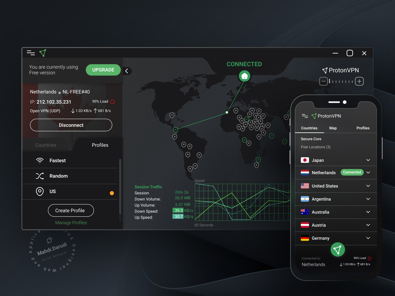 VPN Design by Mahdi-UIUX on Dribbble