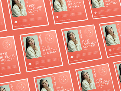 Free Square Flyer Mockup flyer mockup