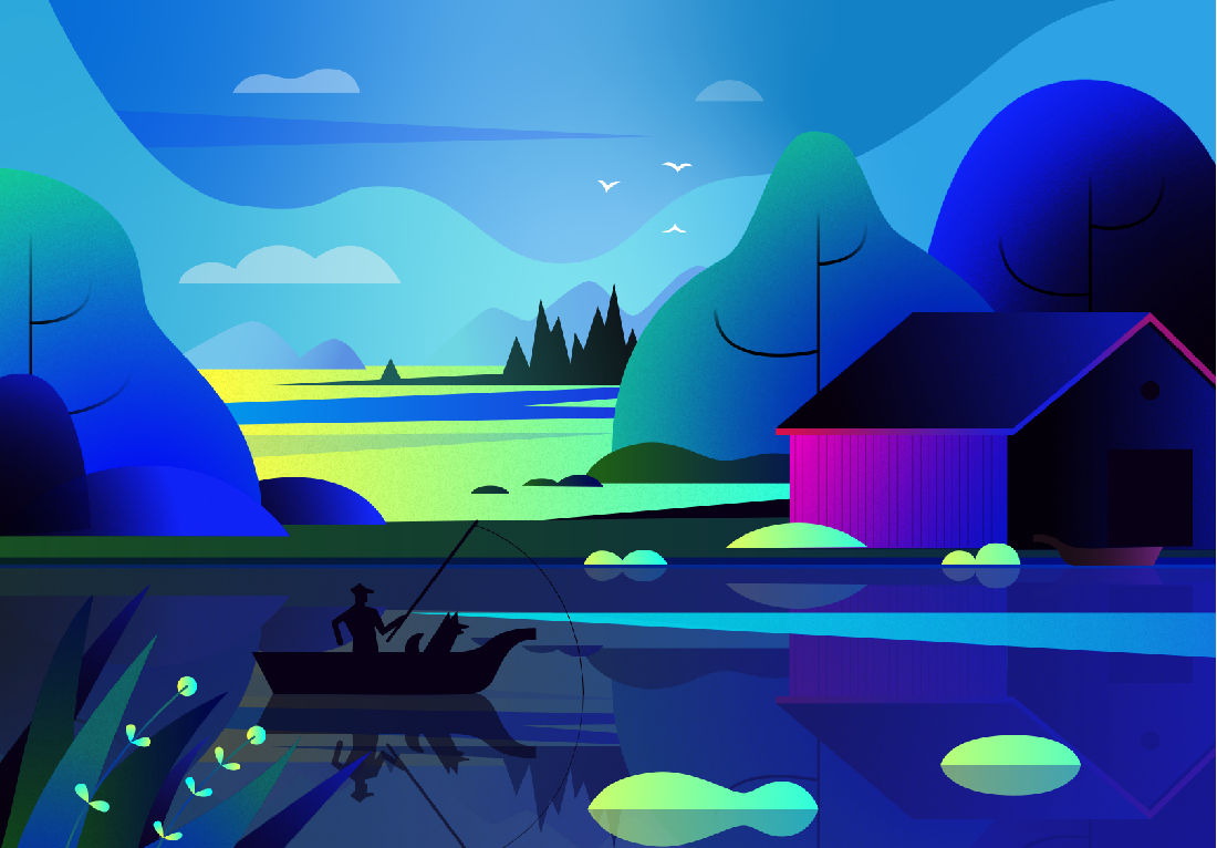 Векторные иллюстрации illustration illustrator вектор векторнаякартинка пейзаж персонажи рисунок