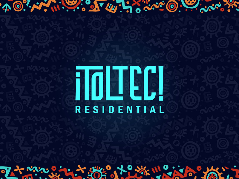 Toltec Residential american brand branding community illustration indian logo logotype native pattern print residential tyography