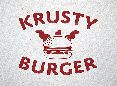 Branding Springfield # 10 - Krusty Burger adobe branding design illustration illustrator logo vector