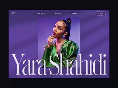 Yara Shahidi Website animation artist blinds blinds effects clean concept fashion interaction landing page langing minimalistic motion graphics movie effects slider twist photo effects ui ui animation web web page yara shahidi
