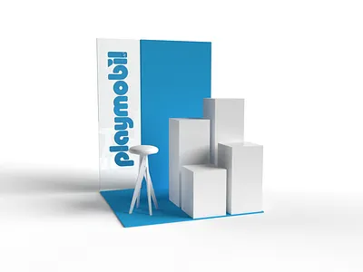 playmobil shop in shop 3d booth branding creative stand