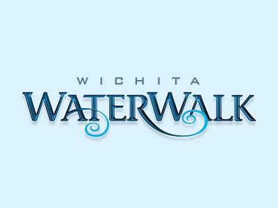 Wichita WaterWalk logo branding graphic design illustration logo vector water