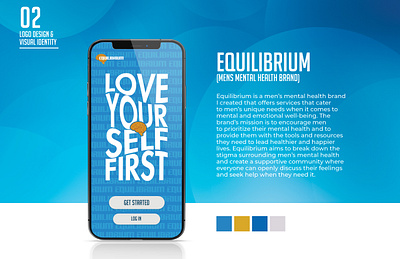 Equilibrium-Men's Mental Health App adobe xd branding graphic design illustrator ui ux