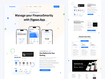 Landing Page for SaaS Business app landing page design download app footer home page landing page pricing saas saas landing page ui ui ux designer uiux ux uxdesign web design website design