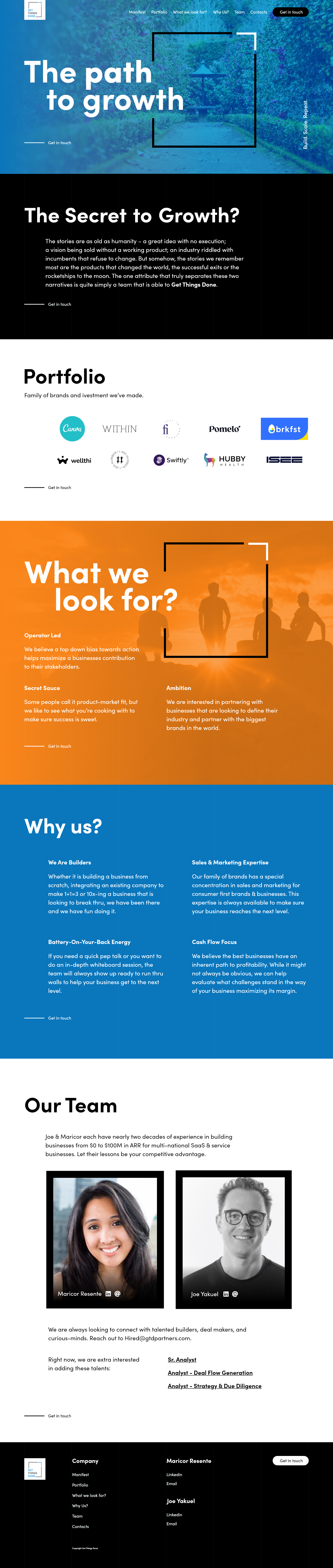 The path to growth - VC Site adobexd animation app code css design illustration logo ui ux